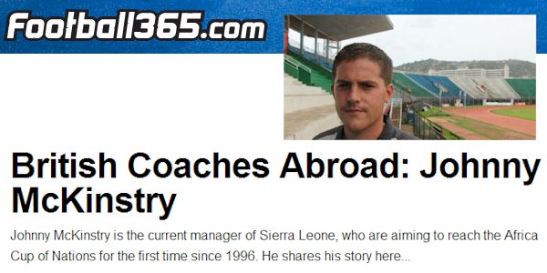 British Coaches Abroad: Johnny McKinstry