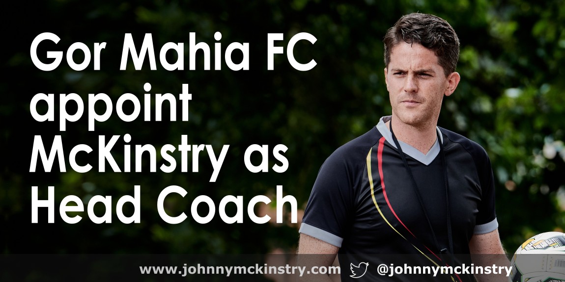Coach McKinstry appointed Head Coach of Gor Mahia FC