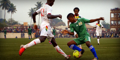 Santigie Koroma on his debut for Sierra Leone U20 [versus Guinea in 2015 CAF U-20 first round qualifying (Picture: Myrthe van Vliet)]